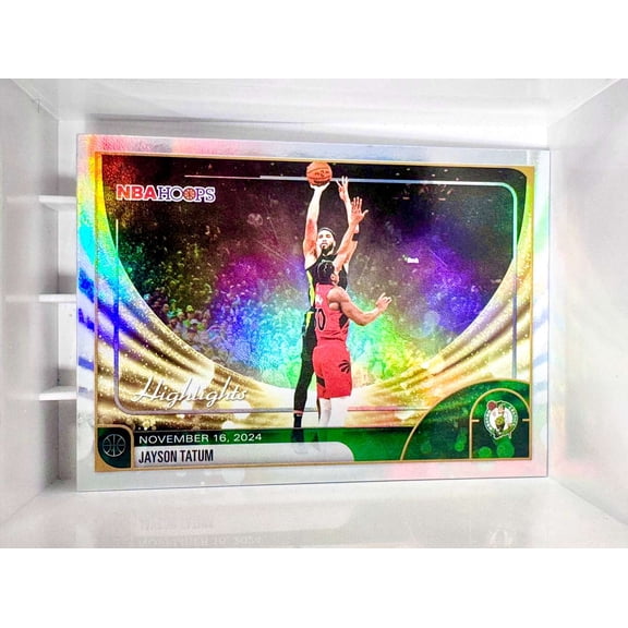 2025-26 Topps NBA Hoops Highlights Basketball Card Jayson Tatum Boston Celtics Boston Celtics NBA Basketball Trading Card