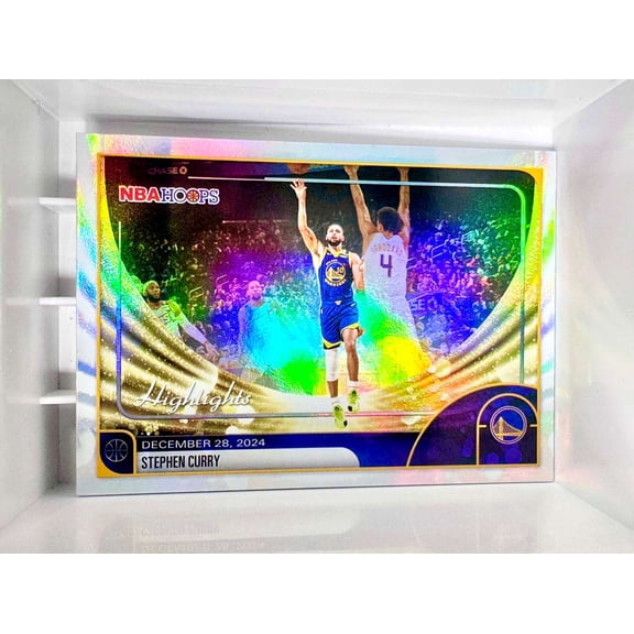 2025-26 Topps NBA Hoops Highlights Stephen Curry Golden State Warriors Basketball Card Golden State Warriors NBA Basketball Trading Card