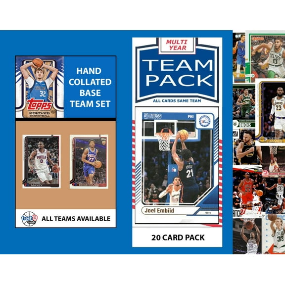 2025-26 Topps Team Set + Multi Pack Philadelphia 76ers 2025 2024 Edgecombe