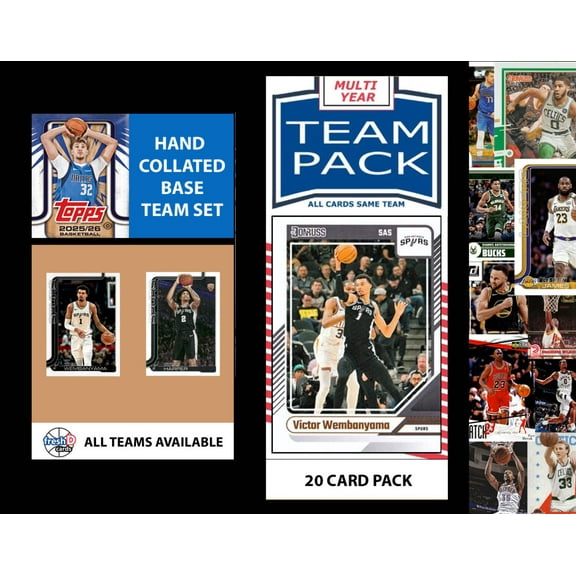 2025-26 Topps Team Set + Multi Pack San Antonio Spurs 2025 2024 Wembanyama