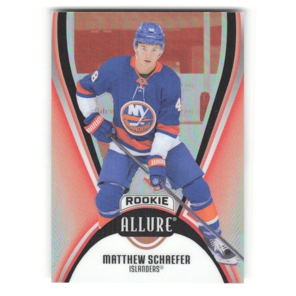 2025-26 Upper Deck Allure Red Rainbow - Extended Rookies #AR-MS Matthew Schaefer Rookie New York Islanders Trading Card