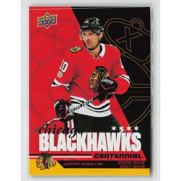 2025-26 Upper Deck Chicago Blackhawks Centennial Yellow Patrick Sharp #24 Hockey Card