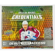 Collectible 2025-26 Upper Deck Credentials Hockey Hobby Box Cards