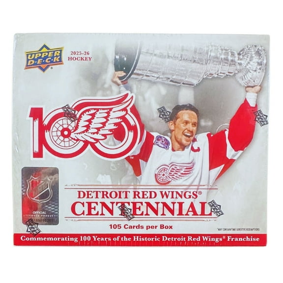 2025/26 Upper Deck Detroit Red Wings Centennial Hockey Box Set Cards
