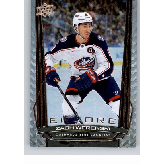 2025-26 Upper Deck Encore #E-34 Zach Werenski Columbus Blue Jackets  Series 1 NHL Hockey Trading Card