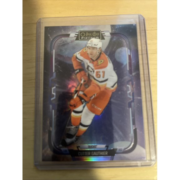 2025-26 Upper Deck O-Pee-Chee Platinum Cutter Gauthier Anaheim Ducks Cosmic Rookie #140 Hockey Card