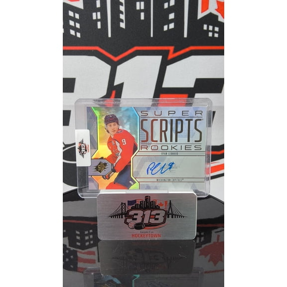Ryan Leonard Autographed Trading Card 2025-26 Upper Deck SPx Super Scripts Rookies SSR-RL Washington Capitals