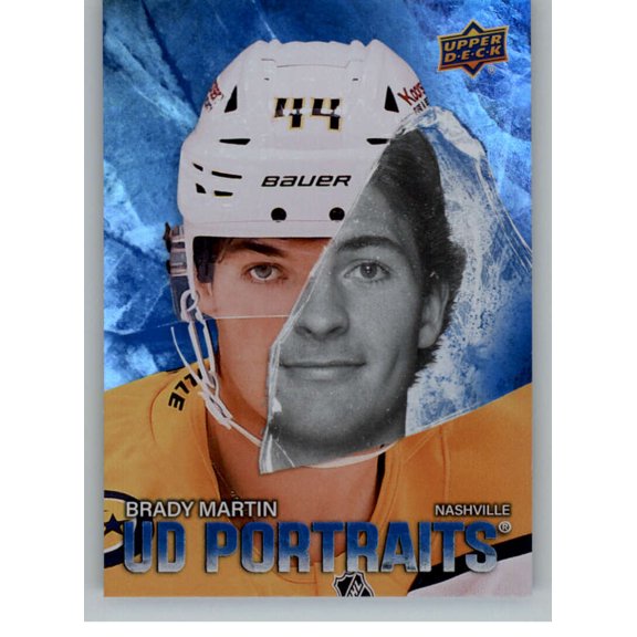 2025-26 Upper Deck UD Portraits #P-41 Brady Martin RC Rookie Nashville Predators Series 2 NHL Hockey Trading Card
