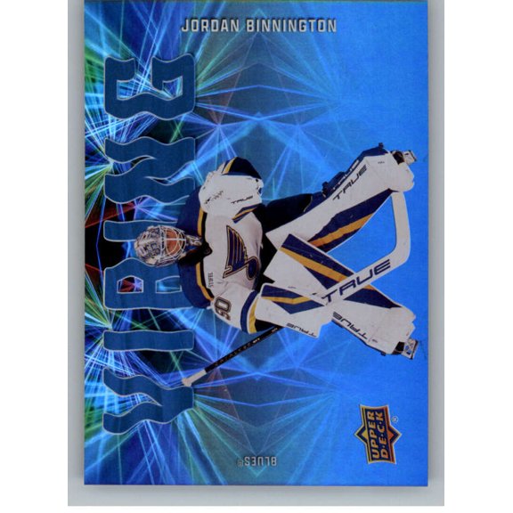 2025-26 Upper Deck Vibing #VB-1 Jordan Binnington St. Louis Blues Series 2 NHL Hockey Trading Card