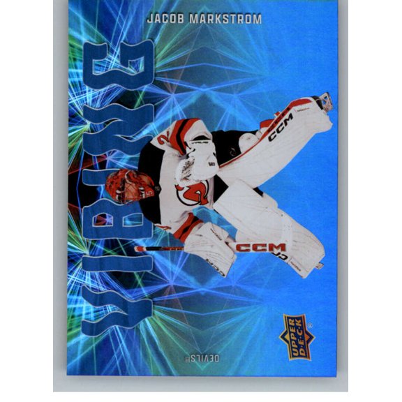 2025-26 Upper Deck Vibing #VB-8 Jacob Markstrom New Jersey Devils Series 2 NHL Hockey Trading Card