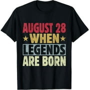 NOEOEWLK 2025 28th Of August Birthday - August 28 Birthday T-Shirt