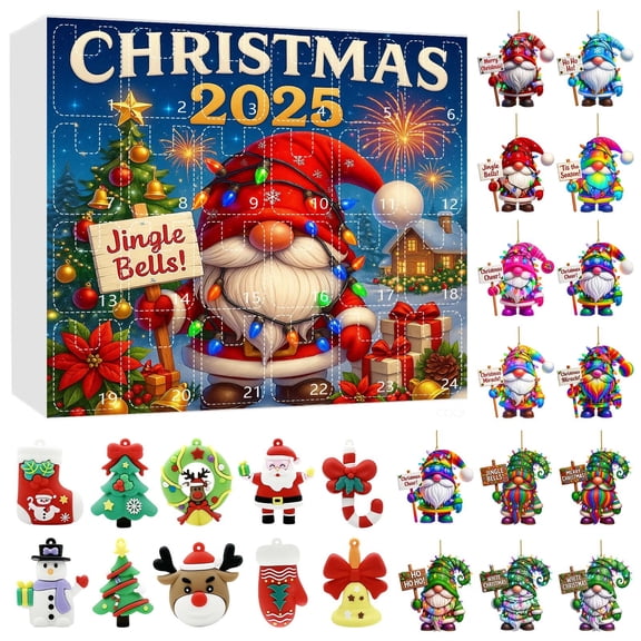 2025 2D/3D Ornament 12 2D Flat Printed On Both Sides With Lifelike Graphics And Greetings. Countdown Movie 1968 Weird Kitchen Gadgets Workout Timer Wind up Timer with Alarm Sand Garden Clock Twig