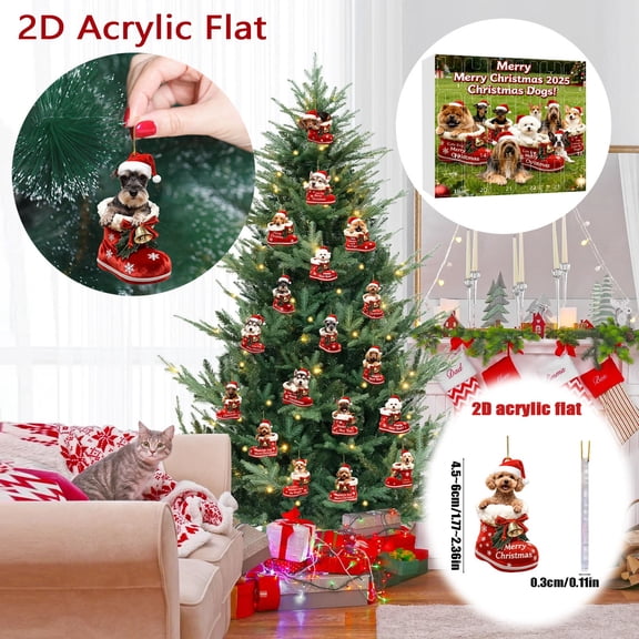 2025 2D Advent Calendar Set Featuring Playful Boots With Prints And Realistic Illustrations For Festive Countdown Celebrations