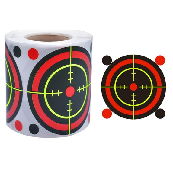 Color-Changing Splatter Target Stickers, Fluorescent, Self-Adhesive, for Shooting Practice and Airsoft