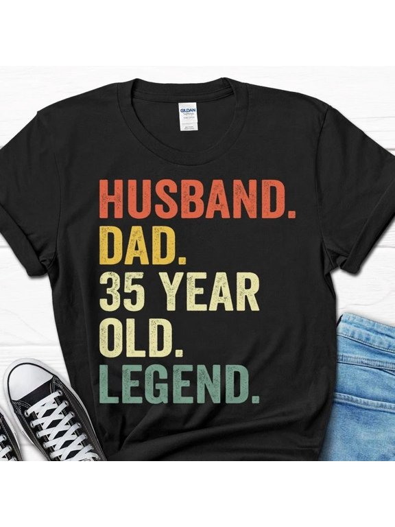 2025/35th Birthday Gift for Men, Husband Dad 35 Year Old Legend Shirt, 35th Birt