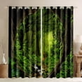 thumbnail image 1 of 2025 3D Printing Forest Tree Landscape Thin Window Curtains Jungle Wild Nature Botanical Print Pattern for Living Room Bedroom, 1 of 5