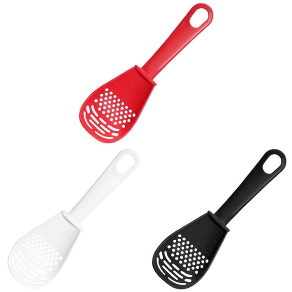 2025 3pc Multifunctional Kitchen Cooking Spoon Set – 6-in-1 Silicone Slotted Spoon for Mashing, Draining, Grating, Egg Beating & Serving, Non-Stick