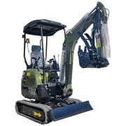 TYPHON Terror XVIII Mini Excavator, 4,000 lb Rubber Track, Kubota D902 Diesel Engine