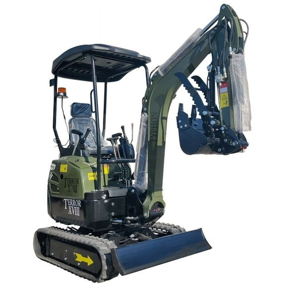TYPHON Terror XVIII Mini Excavator, 4,000 lb Rubber Track, Kubota D902 Diesel Engine