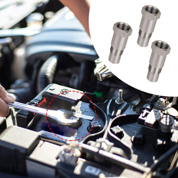 2025 46.5Mm Stainless Steel Oxygen Sensor Extension Connector - High-Temp 1/2/3/4 Thread Adapter For Automotive & Industrial Use - Universal Fit For Most Vehicles (1.83"),Clearance