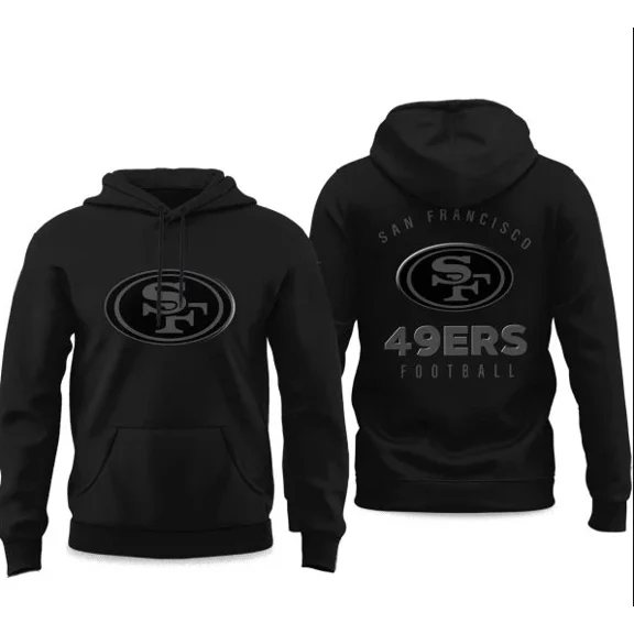 2025 49Er Back In Black Unisex Hoodie
