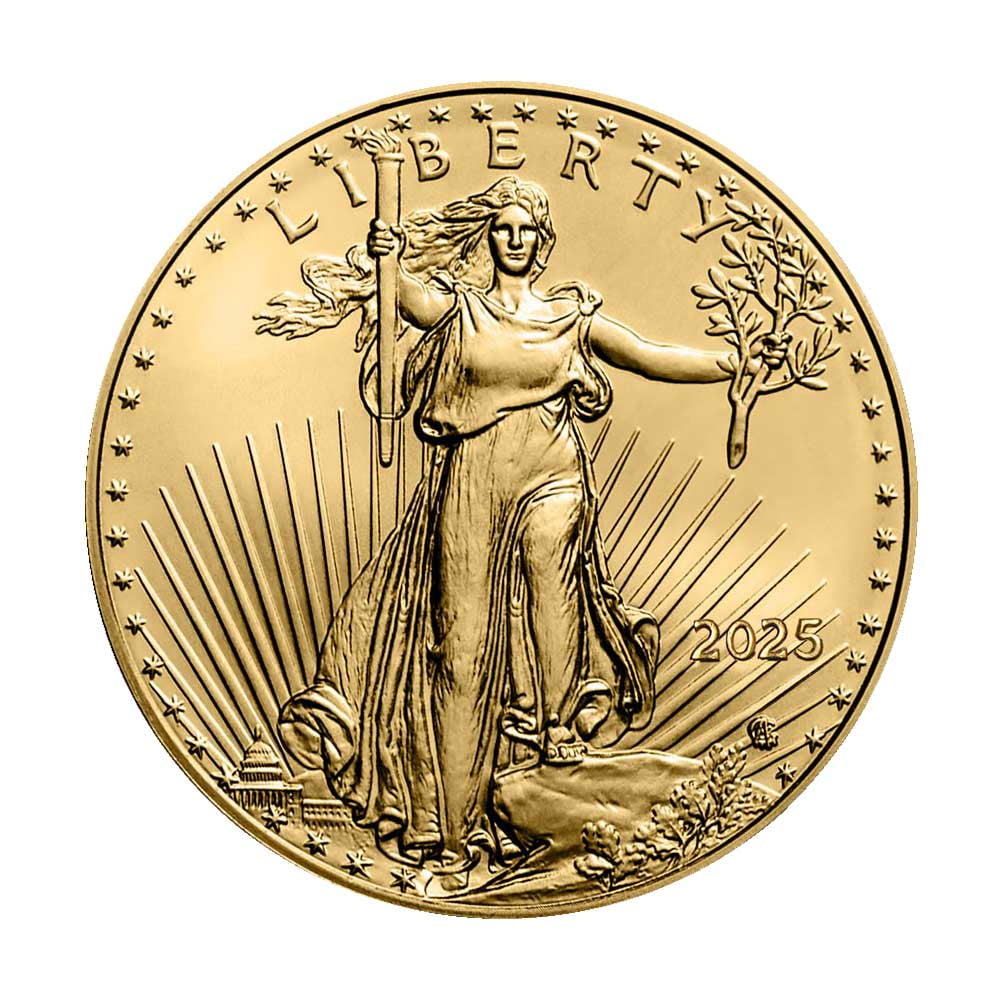 UNITED STATES MINT 2025 $5 American Gold Eagle 1/10 oz Brilliant Uncirculated