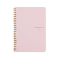 2025 52-Week Daily Planner Full Page Weekly Journal,One Page Per Day Calendar from January to December 2025,Self-Discipline Tracking Punch Book, 52-Week Productivity Planner Daily Task(Pink)