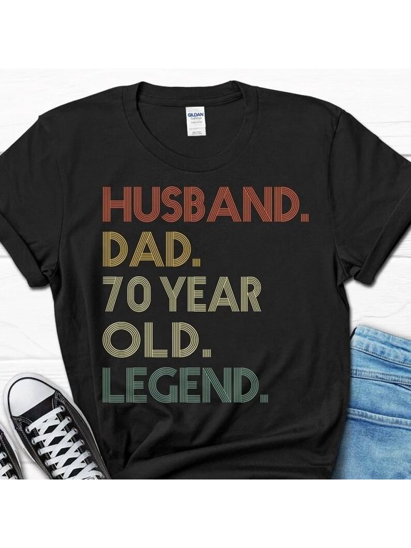 2025/70th Birthday Gift for Him, 70th Birthday Men's Shirt, Husband Dad 70 Year
