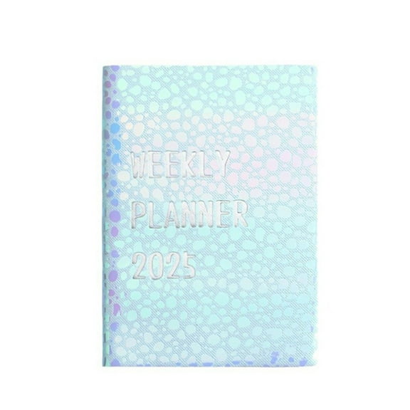 2025 A7 Mini Portable PU Cover Weekly Pocket Planner Compact Daily Schedule Journal Notebook For Travel Schedule Tracking, Office Quick Note Recording And Pocket Daily Plan Arrangement