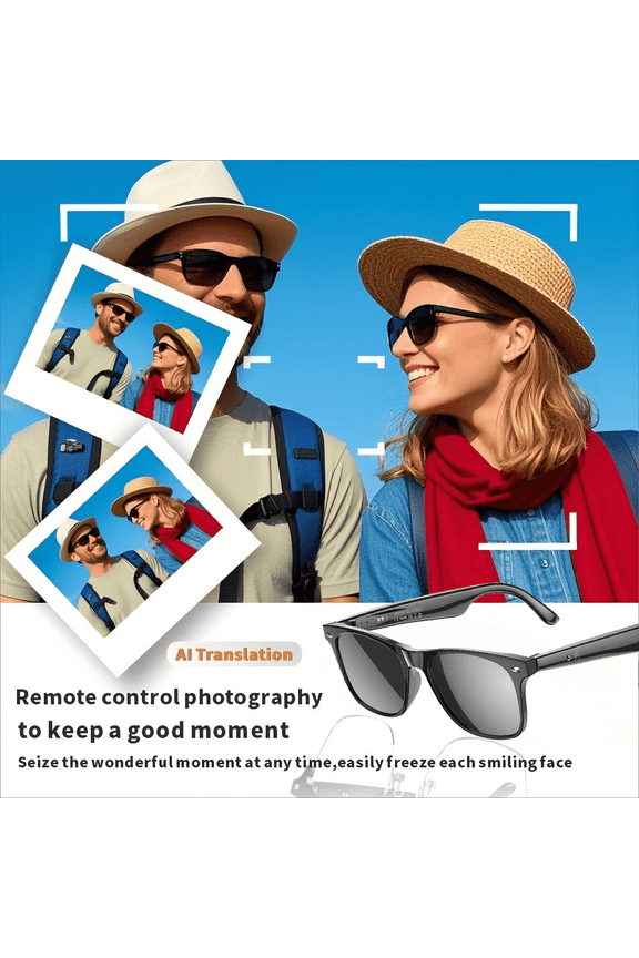 2025 AI Translation Glasses | 164-Language Real-time | Anti-Blue Light | Voice Control