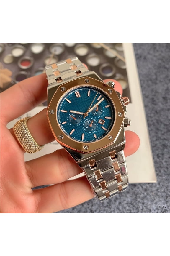 2025 AP Royal Oak Men's Luxury Business Watch Stainless Steel Sapphire Crystal Automatic Movement Dress Watch Mens Watch Luminous Business Watch Chronograph Waterproof