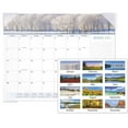 thumbnail image 1 of 2025 AT-A-GLANCE® Panoramic Landscape Monthly Desk Pad, 21-3/4" x 17", Scenic, January 2025 To December 2025, 89802, 1 of 6