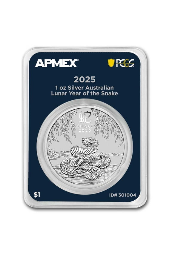 2025 AUS 1 oz Silver Lunar Snake BU SIII (MD Premier+PCGS)
