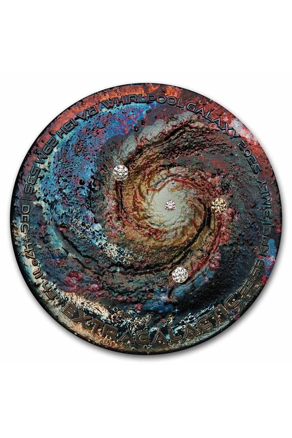 2025 AUS 5 oz Silver Colorized Extragalactic Antiqued (Box & COA)