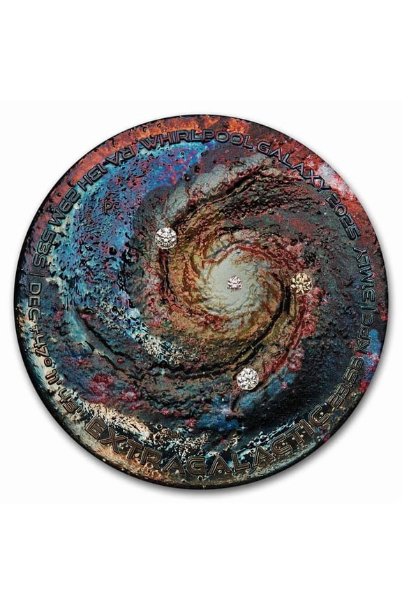 2025 AUS 5 oz Silver Colorized Extragalactic Antiqued (Box & COA)