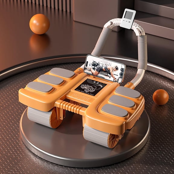 2025  Ab Wheel Roller with Elbow Support - Automatic Rebound  Wheel Roller, The Upgraded Four-wheel  Wheel Core Workout Equipment  Gym Abs Machine