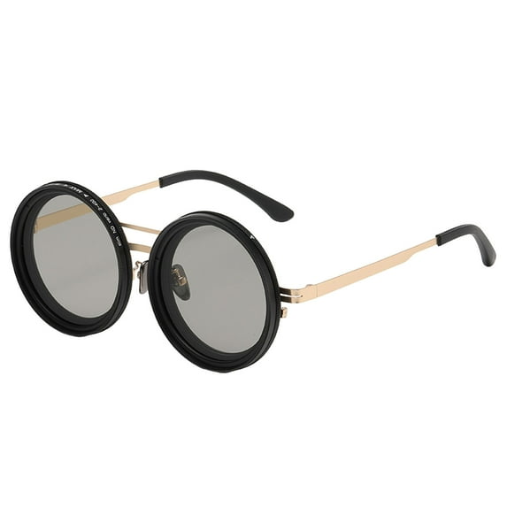 2025 Adjustable Tint Polarized Round Sunglasses with ND9 Filter 1-9 Gears for Outdoor Beach Fishing Driving Men Women Shatterproof Lens