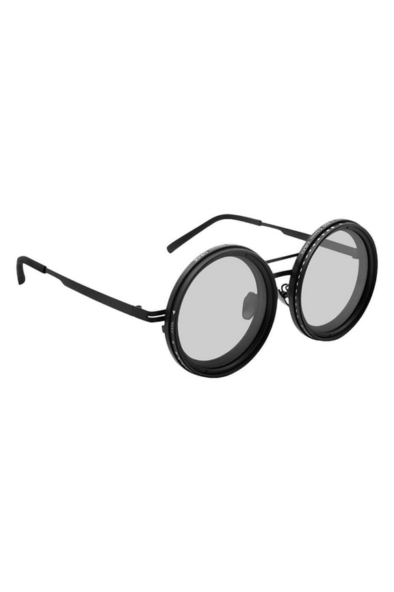 2025 Adjustable Tint Polarized Round Sunglasses with ND9 Stepless Mechanism for Men - Beach Eyewear Featuring Shatterproof and Adjustable Gears