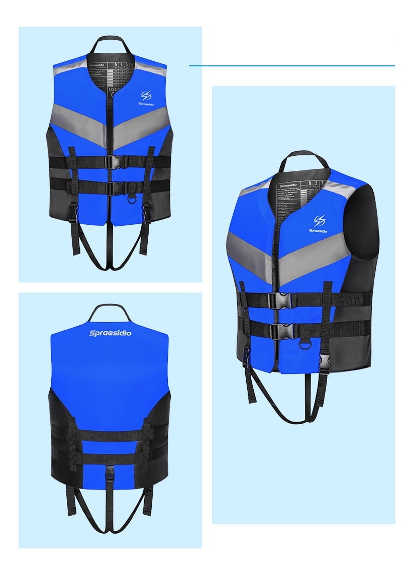 2025 Adult Waterproof Life Jacket – High Buoyancy Safety Vest for Surfing, Rafting, and Boat Rescue