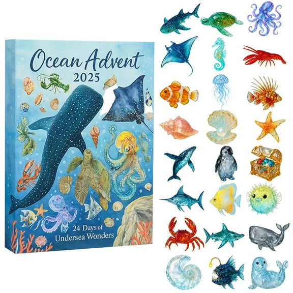 2025 Advent Calendar 24 Day Mystery Surprise With Unique Themed Collectible For Family Holiday Celebration Countdown Set