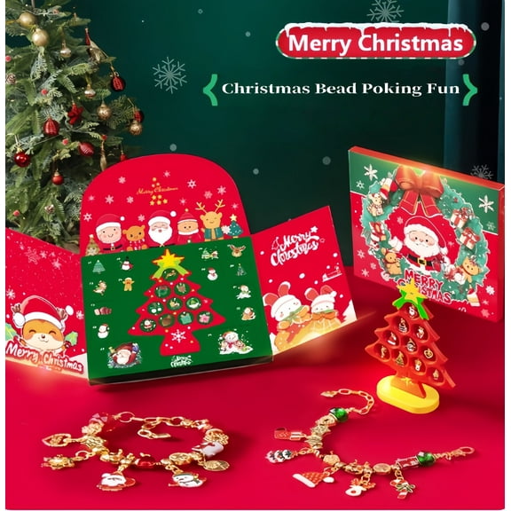 2025 Advent Calendar Adult Christmas Tree Ornaments, 24-Day Countdown Ornaments, Christmas Tree Jewelry Storage, Christmas Jewelry Storage Box, Perfect Christmas Gift