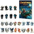 thumbnail image 1 of 2025 Advent Calendar Dragon 24 Days Christmas Countdown Set with Dragon Ornaments Pendants Xmas Tree Decor Christmas Vacation Decor for Kids Adults Holiday Collectible, 1 of 7