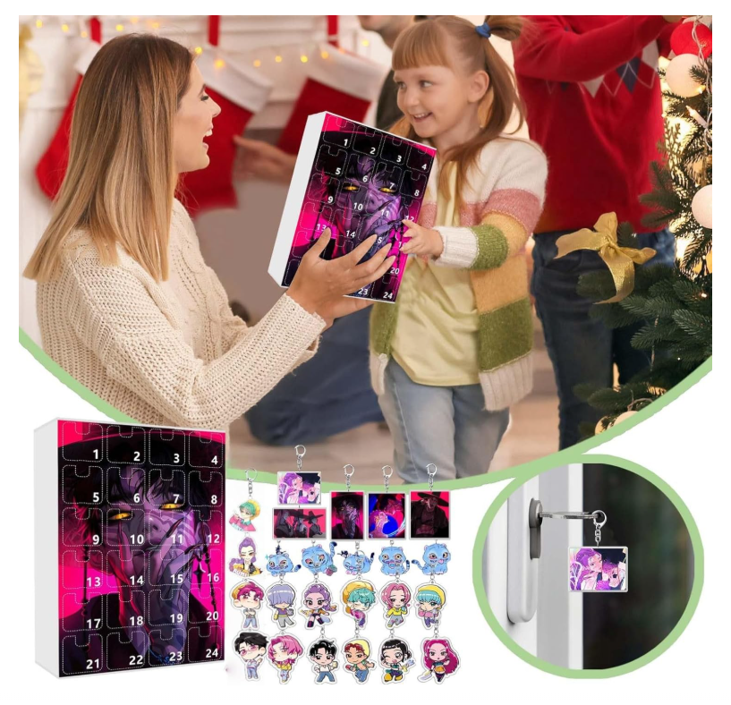 Calendrier De L'Avent 2025 Kpop - 24 Porte-clés D_demon H_Hunters à Collectionner - 4