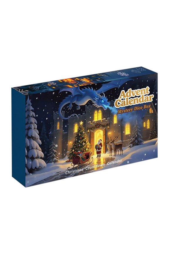 Countdown Sets Advent Calendar 2025 Mystery DND Dice Advent Calendar 24 Days Surprise D&D Suitable for RPG and Role Playing Games