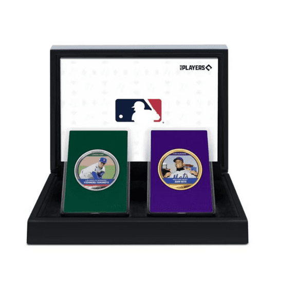 2025 Agoro Major League Baseball (MLB) Collector Box Trading Coins: 2 x 1 oz Silver Bar - New