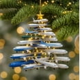 thumbnail image 1 of 2025 Airplane Christmas Decorations – 6-Piece Aviation-Themed Ornament Set, Kids & Travel Lovers, Shatterproof Resin Holiday Tree Decor with Propeller & Wing Designs, 1 of 5