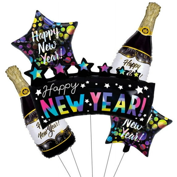 2025 Amazon New Year Balloon Set Happy New Year Family Party Decoration Balloon