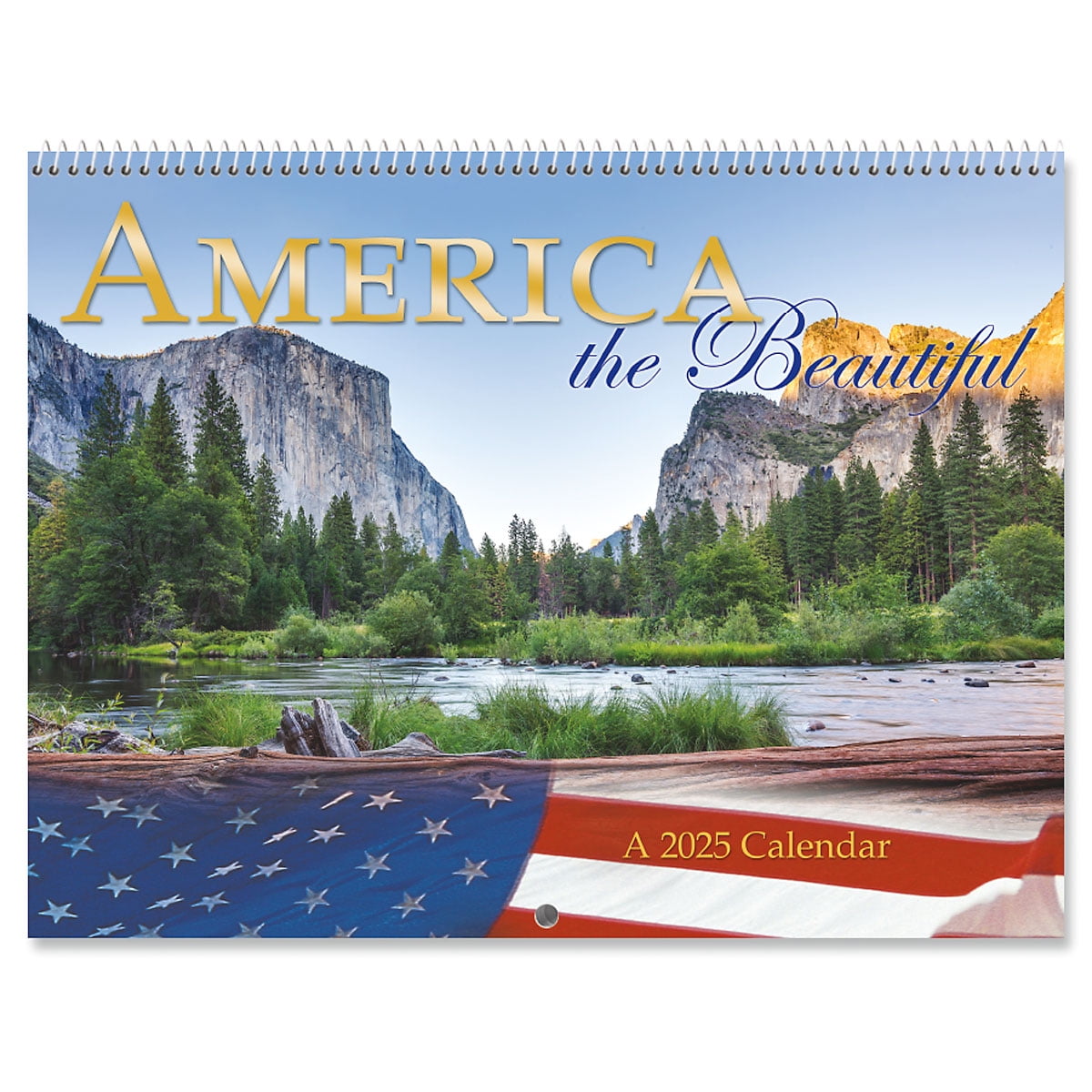2025 America the Beautiful Wall Calendar, 12Inch x 9Inch Size Closed