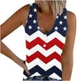thumbnail image 1 of 2025 American Flag Tank Tops Women 4th of July Sleeveless Shirt Patriotic Stars Stripes Racerback Vest, 1 of 3