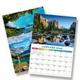 2025 American Landscape Wall Calendar with Famous Attractions, High